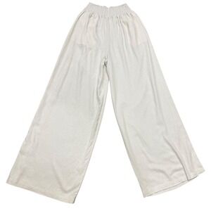 Charlie B Women's Linen Wide Leg Palazzo Pants Elastic Waist‎ Comfy Casual SZ M